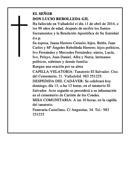 Don Lucio Rebolleda Gil