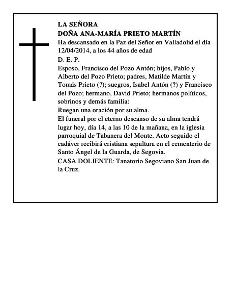 Doña Ana-María Prieto Martín