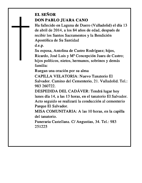 Don Pablo Juara Cano