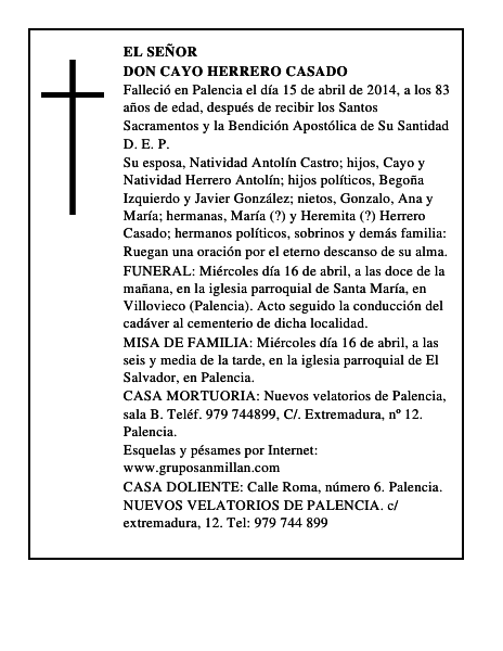 Don Cayo Herrero Casado