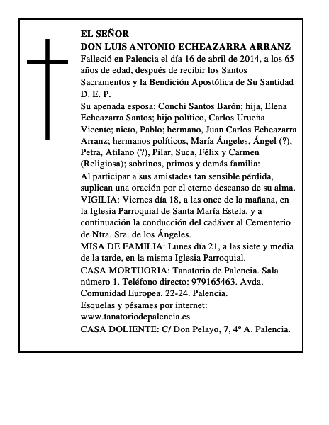 Don Luis Antonio Echeazarra Arranz