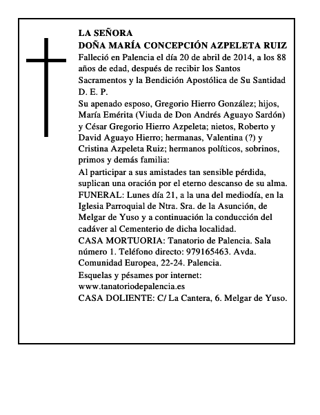 Doña María Concepción Azpeleta Ruiz