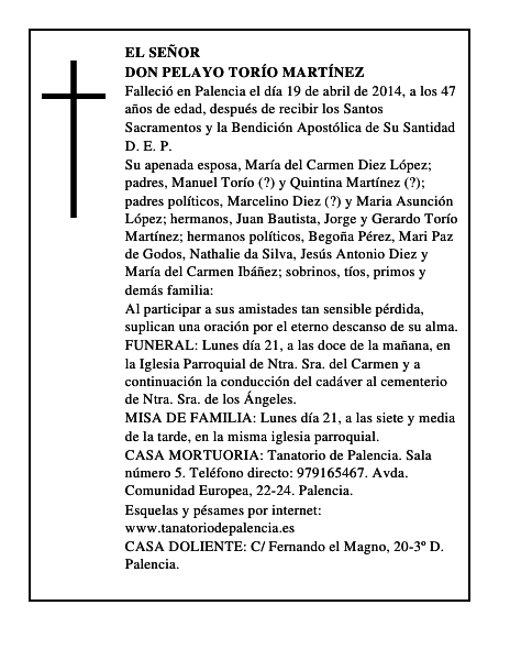 Don Pelayo Torío Martínez