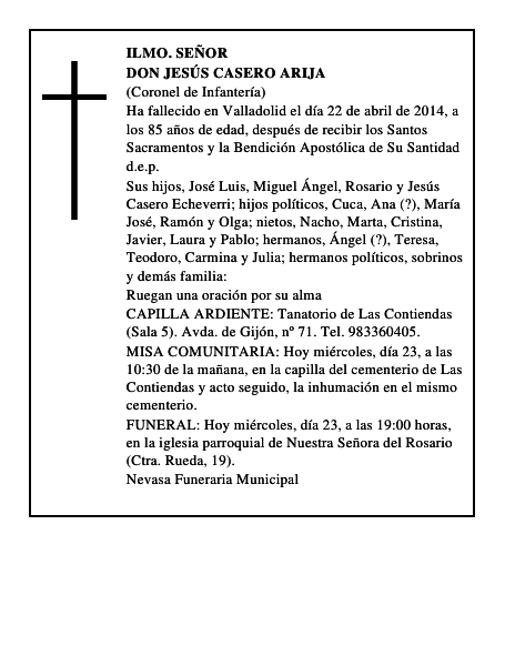 Don Jesús Casero Arija