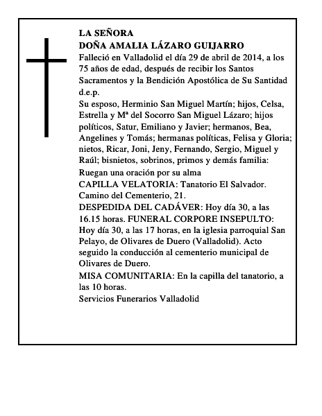 Doña Amalia Lázaro Guijarro