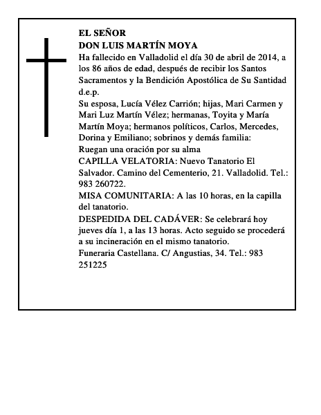 Don Luis Martín Moya