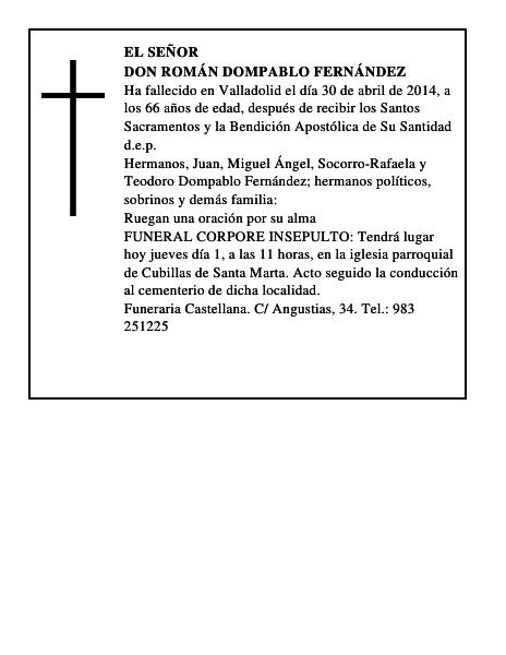 Don Román Dompablo Fernández
