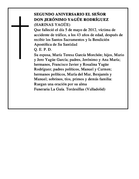Don Jerónimo Yagüe Rodríguez
