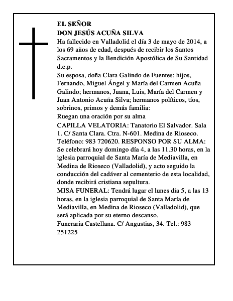 Don Jesús Acuña Silva