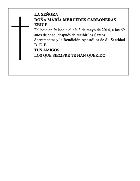 Doña María Mercedes Carboneras Erice