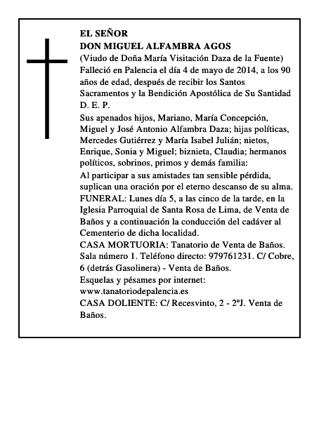 Don Miguel Alfambra Agos