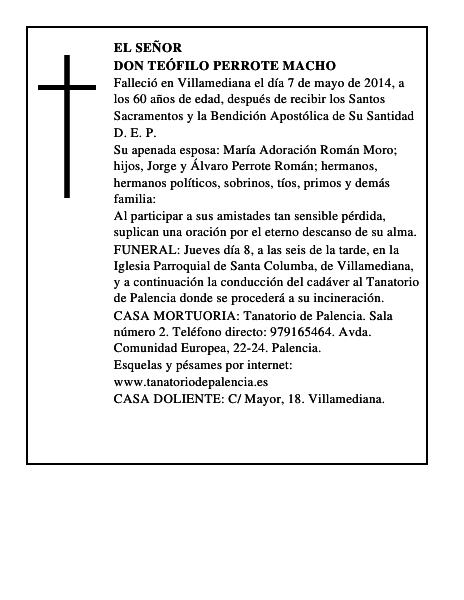 Don Teófilo Perrote Macho