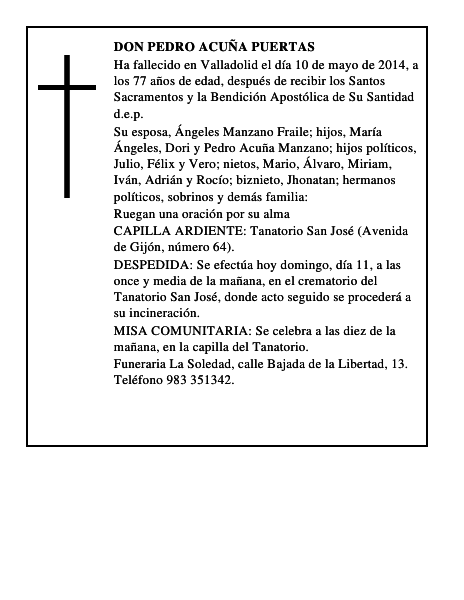 Don Pedro Acuña Puertas