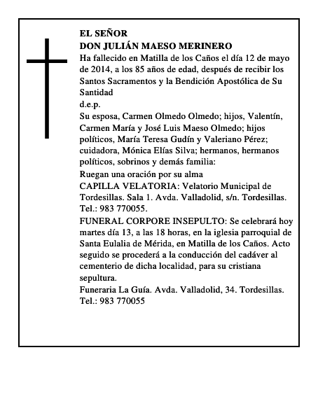 Don Julián Maeso Merinero