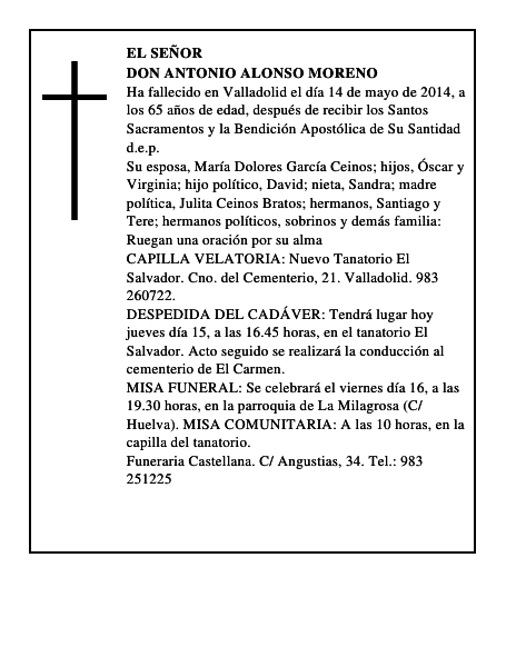 Don Antonio Alonso Moreno
