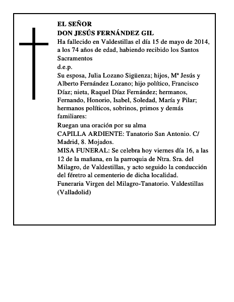 Don Jesús Fernández Gil