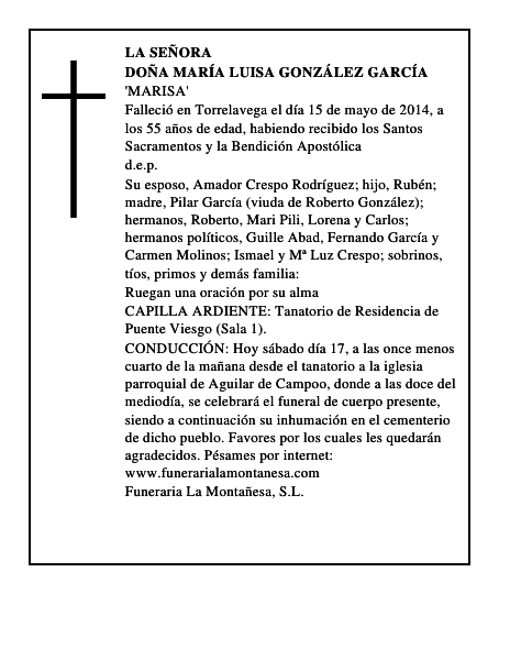 Doña María Luisa González García