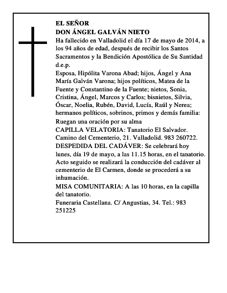 Don Ángel Galván Nieto