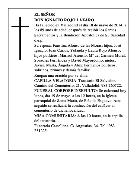 Don Ignacio Rojo Lázaro