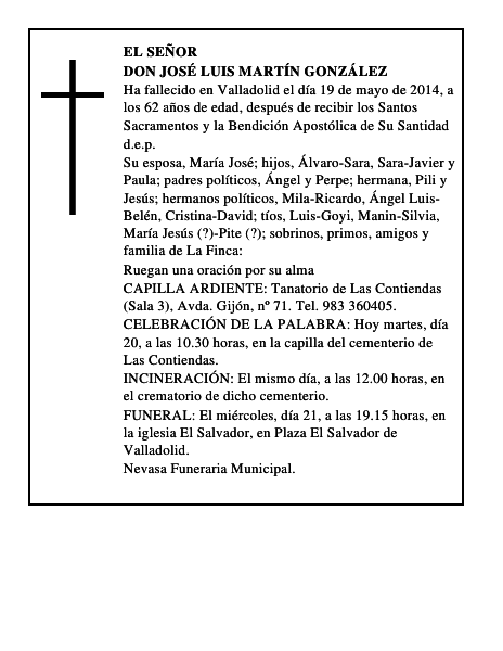 Don José Luis Martín González