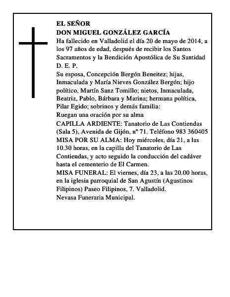 Don Miguel González García