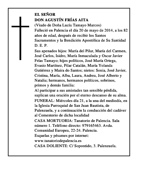 Don Agustín Frías Aita