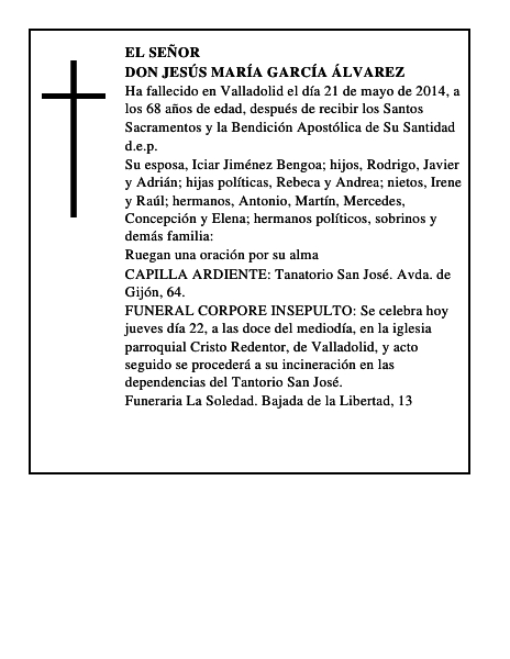 Don Jesús María García Álvarez