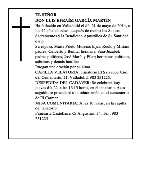 Don Luis Efraím García Martín