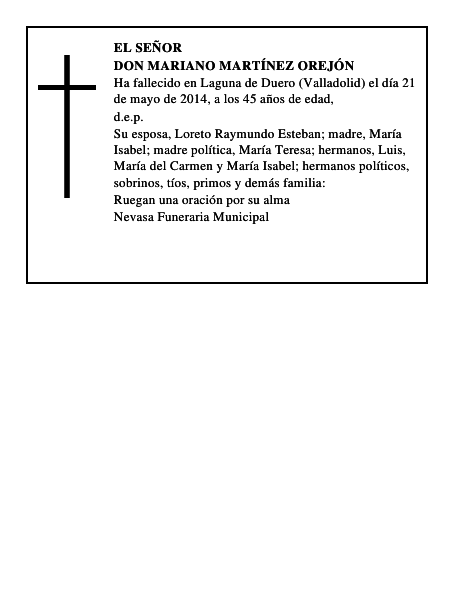 Don Mariano Martínez Orejón