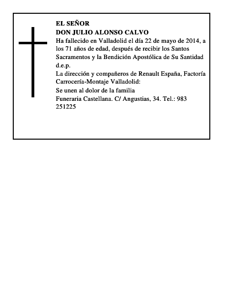 Don Julio Alonso Calvo