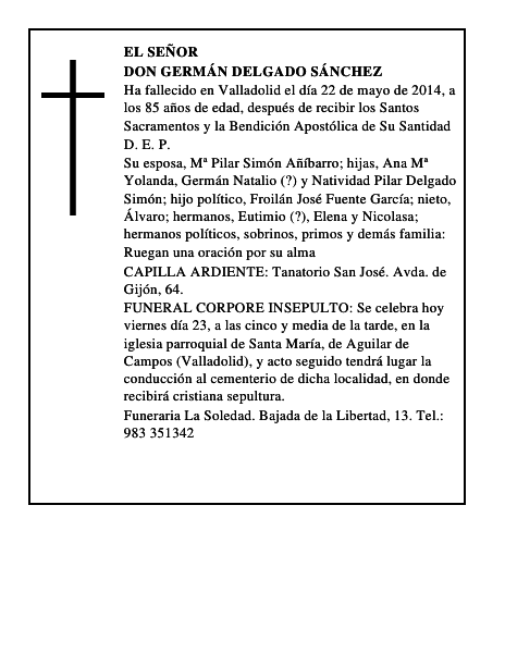 Don Germán Delgado Sánchez