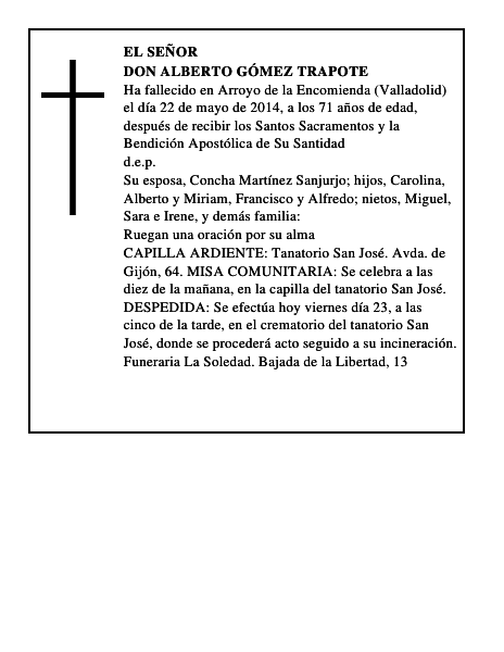 Don Alberto Gómez Trapote