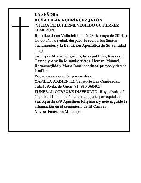 Doña Pilar Rodríguez Jalón