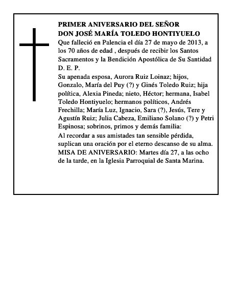 Don José María Toledo Hontiyuelo
