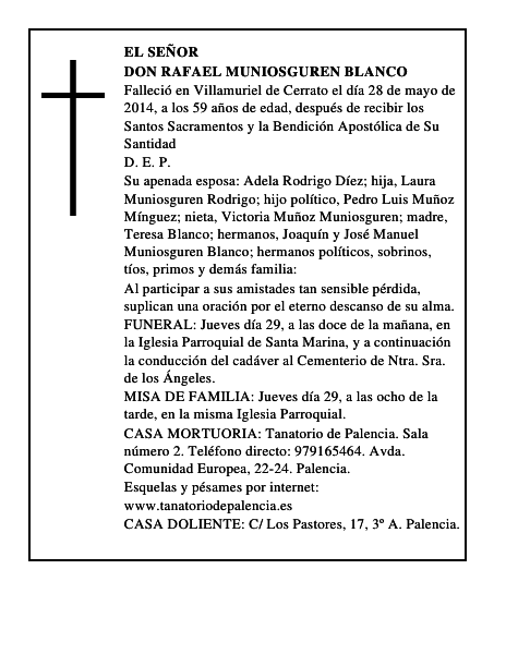 Don Rafael Muniosguren Blanco
