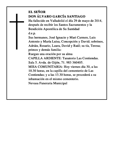 Don Álvaro García Santiago