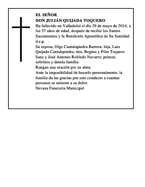 Don Julián Quijada Toquero