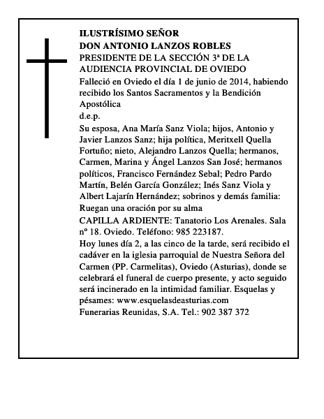 Don Antonio Lanzos Robles