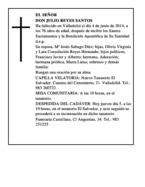 Don Julio Reyes Santos