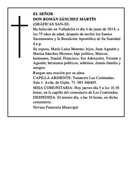 Don Román Sánchez Martín