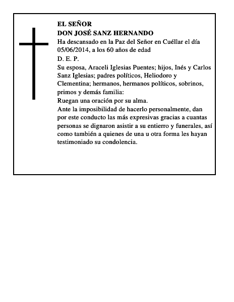 Don José Sanz Hernando