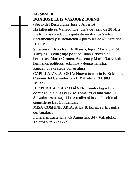 Don José Luis Vázquez Bueno