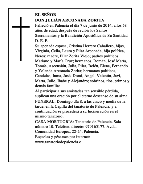 Don Julián Arconada Zorita