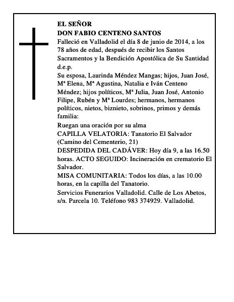 Don Fabio Centeno Santos