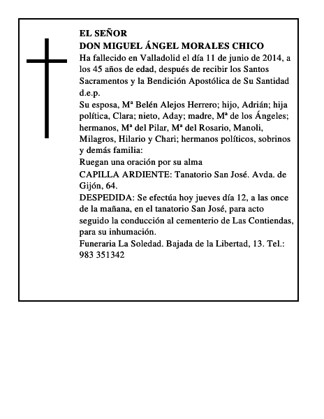 Don Miguel Ángel Morales Chico