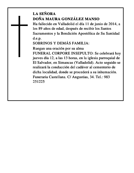 Doña Maura González Manso
