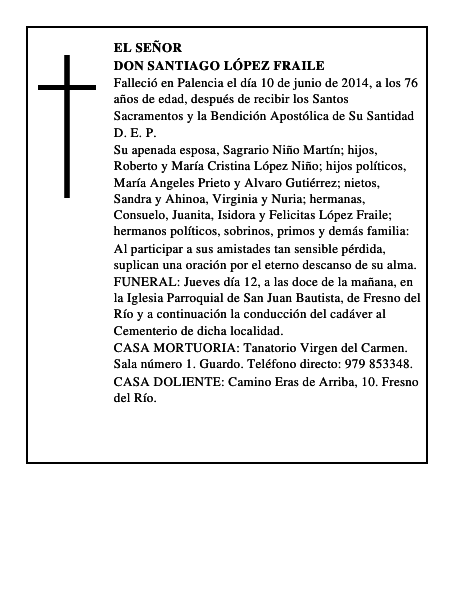 Don Santiago López Fraile