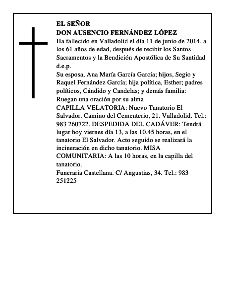 Don Ausencio Fernández López