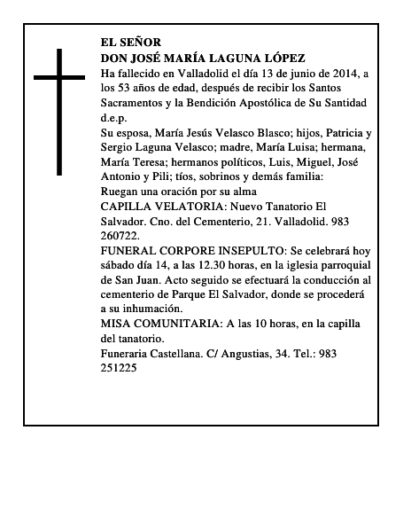 Don José María Laguna López