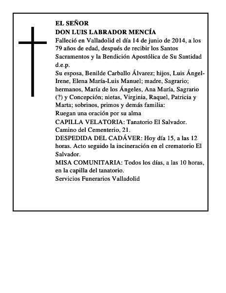 Don Luis Labrador Mencía